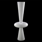 Modern Decorative Vase in White Ceramic Handmade in Italy - Tulipo Viadurini