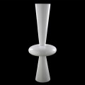 Modern Decorative Vase in White Ceramic Handmade in Italy - Tulipo