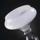 Modern Decorative Vase in White and Transparent Glass Made in Italy - Vulcano Viadurini