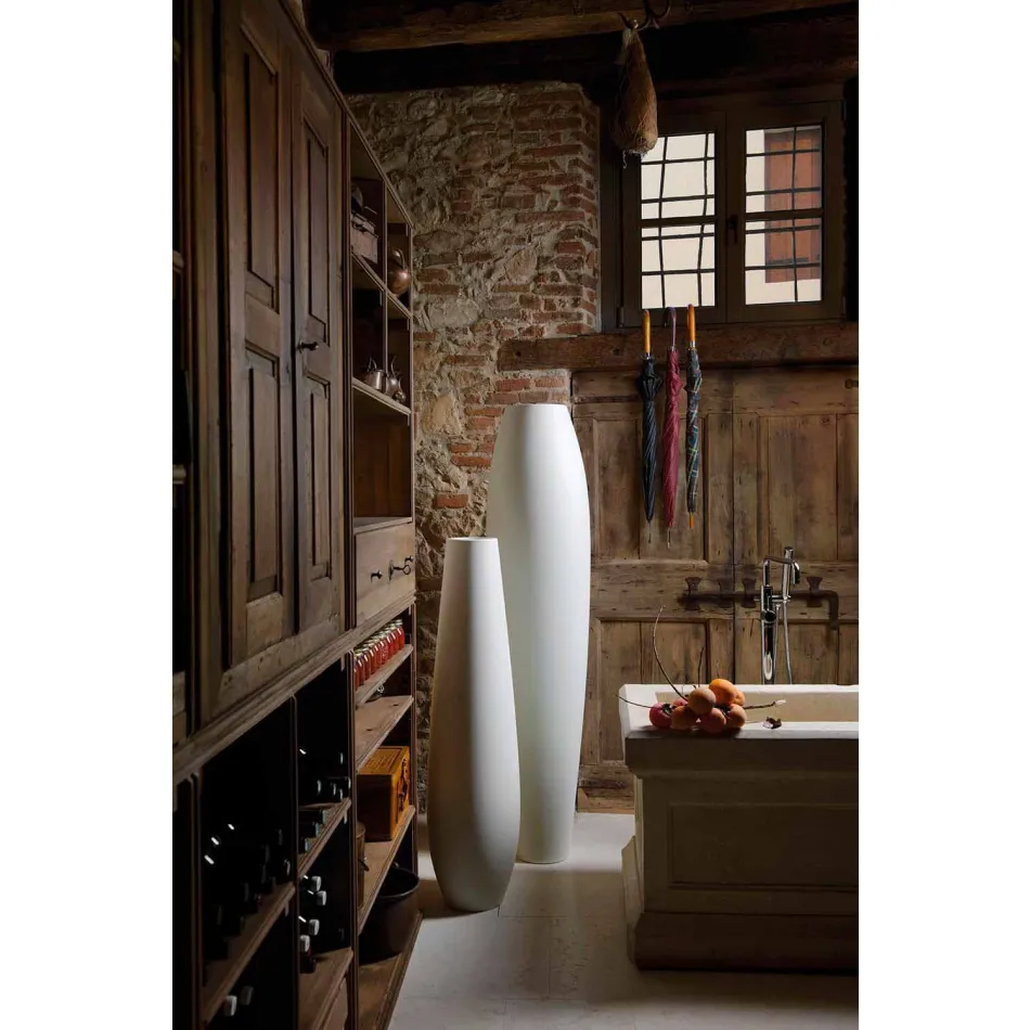 Reversible Decorative Polyethylene Vase of Made in Italy Design - Nadai Viadurini