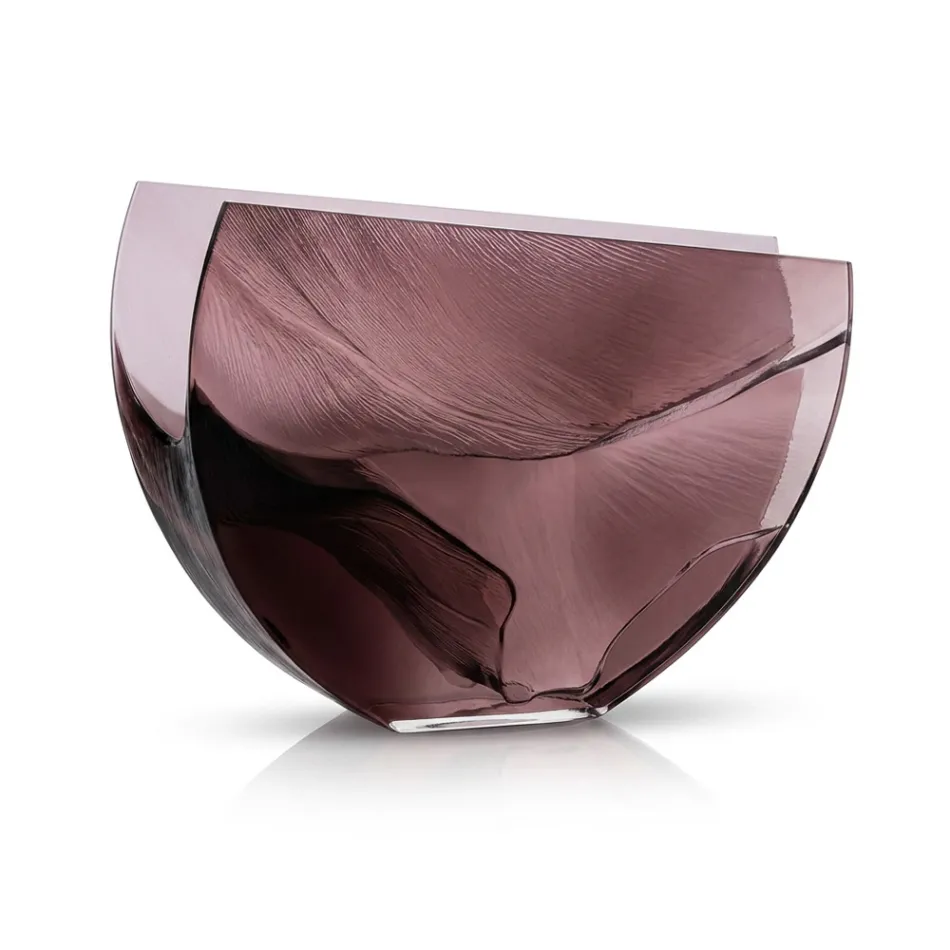 Noctis Powder Pink Decorative Vase in Printed Methacrylate Made in Italy Viadurini