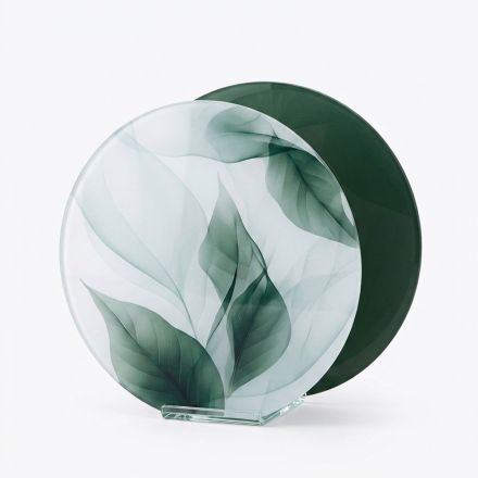 Round Decorative Vase in Green Cast Methacrylate Made in Italy - Viridis Viadurini
