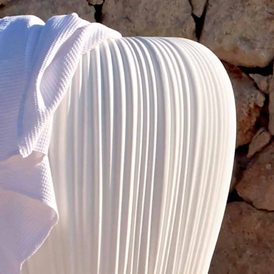 Indoor or Outdoor Decoration Vase in Polyethylene 2 Pieces - Skin by Myyour Viadurini