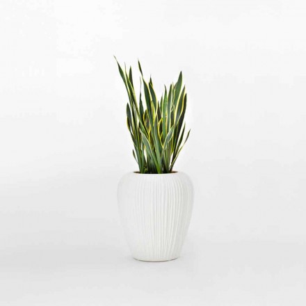 Indoor or Outdoor Decoration Vase in Polyethylene 2 Pieces - Skin by Myyour Viadurini