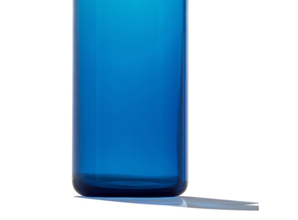 Modern Design Vase in Blue Murano Blown Glass Made in Italy - Nose Viadurini