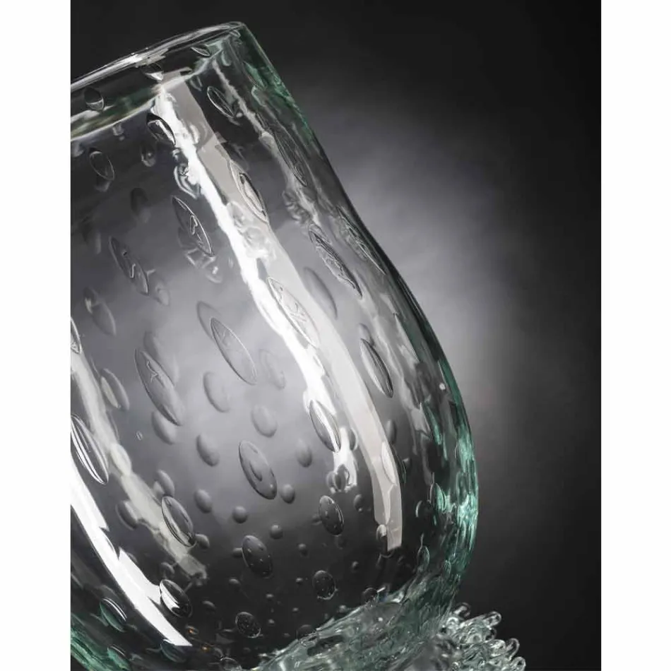 Elegant Indoor Vase in Blown Murano Glass Made in Italy - Copernicus Viadurini