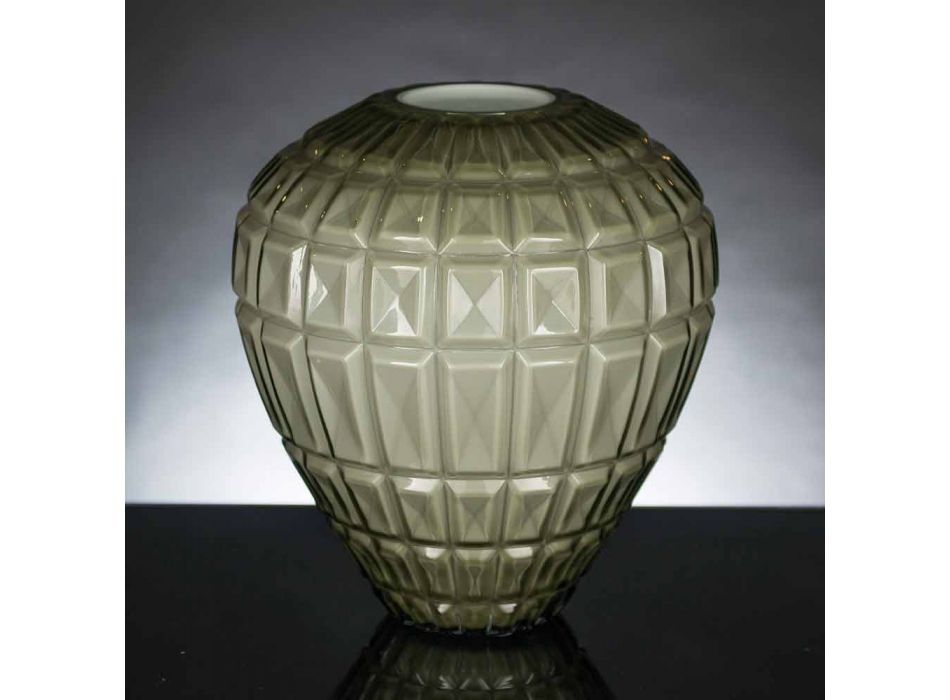 Elegant Indoor Glass Vase Made in Italy - Clarabella Viadurini