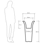 Round Garden Planter in Polyethylene Made in Italy - Tremont Viadurini