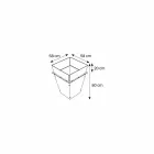 Freestanding Vase in Glass and Interchangeable Panels 3 Dimensions - Ghenna Viadurini