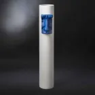 White Ceramic Vase with Colored Insert Handmade in Italy - Monte Viadurini