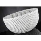 Handmade Ceramic Vase with Woven Weft Made in Italy - Napoleon Viadurini