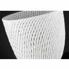 Handmade Ceramic Vase with Woven Weft Made in Italy - Napoleon Viadurini