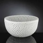 Handmade Ceramic Vase with Woven Weft Made in Italy - Napoleon Viadurini