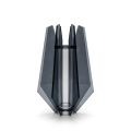 Elegantly Designed Smoked Methacrylate and Glass Vase Made in Italy - Vetria