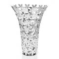 Luxury Design Glass and Silver-Plated Metal Vase with Flower Decoration - Floriano