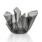 Internal / external vase draped Pina smoke, modern design Viadurini