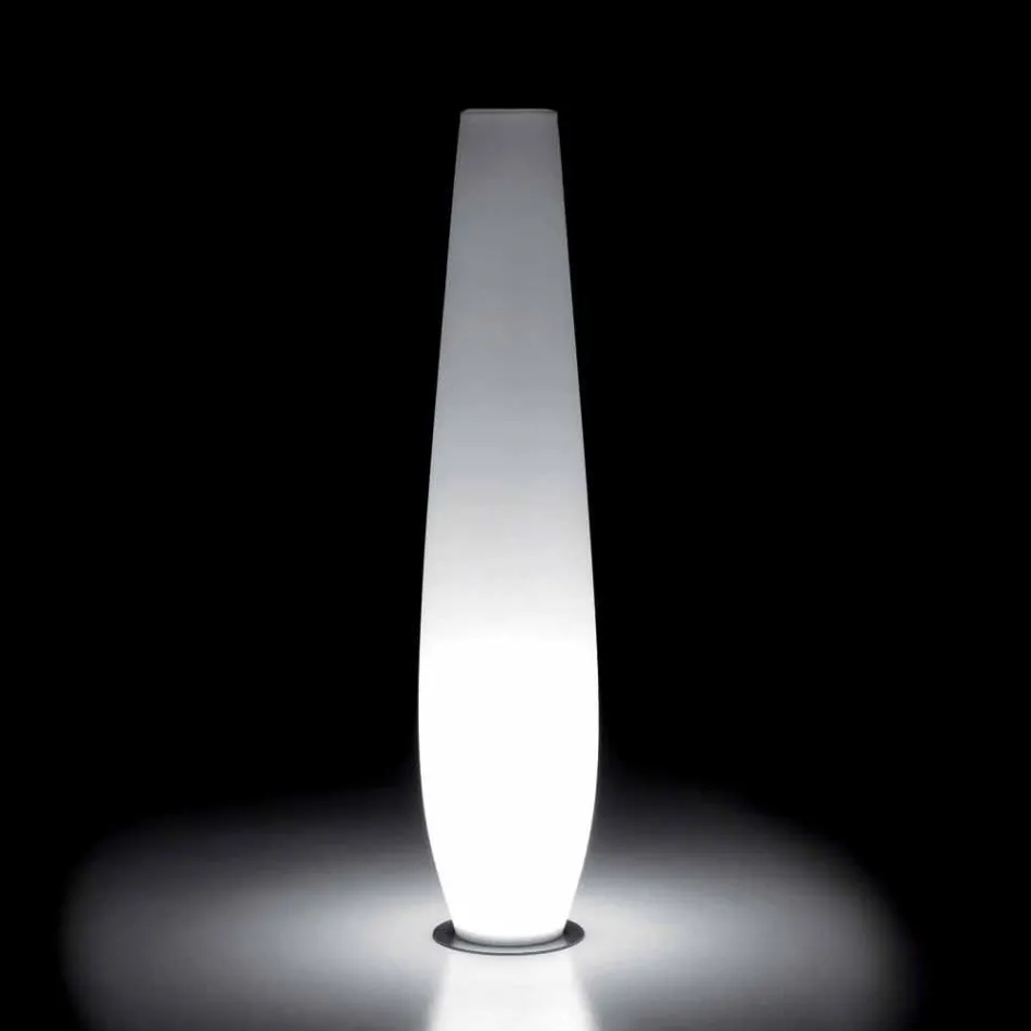 Outdoor Luminous Vase with LED Light in Polyethylene Made in Italy - Nadai Viadurini