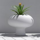 Outdoor Luminous Vase in Polyethylene with LED Light Made in Italy - Boba Viadurini
