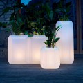 Luminous Vase in Plastic for Outdoor or Indoor, 3 Sizes, 2 pieces - Gem by Myyour