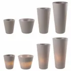 Luminous vase for exteriors and interiors, colorful design in 3 dimensions - Vasostar Viadurini