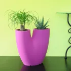 Modern Colored Garden Vase in Polyethylene Made in Italy - Flowes Viadurini