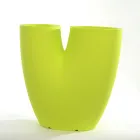 Modern Colored Garden Vase in Polyethylene Made in Italy - Flowes Viadurini