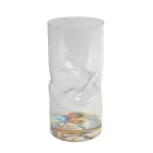 Modern Twisted Acrylic Crystal Vase Various Finishes - Cigarette Viadurini
