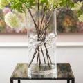Modern Twisted Acrylic Crystal Vase Various Finishes - Cigarette