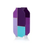 Multicolored Vase in Printed Methacrylate and Glass Made in Italy - Lucentia Viadurini