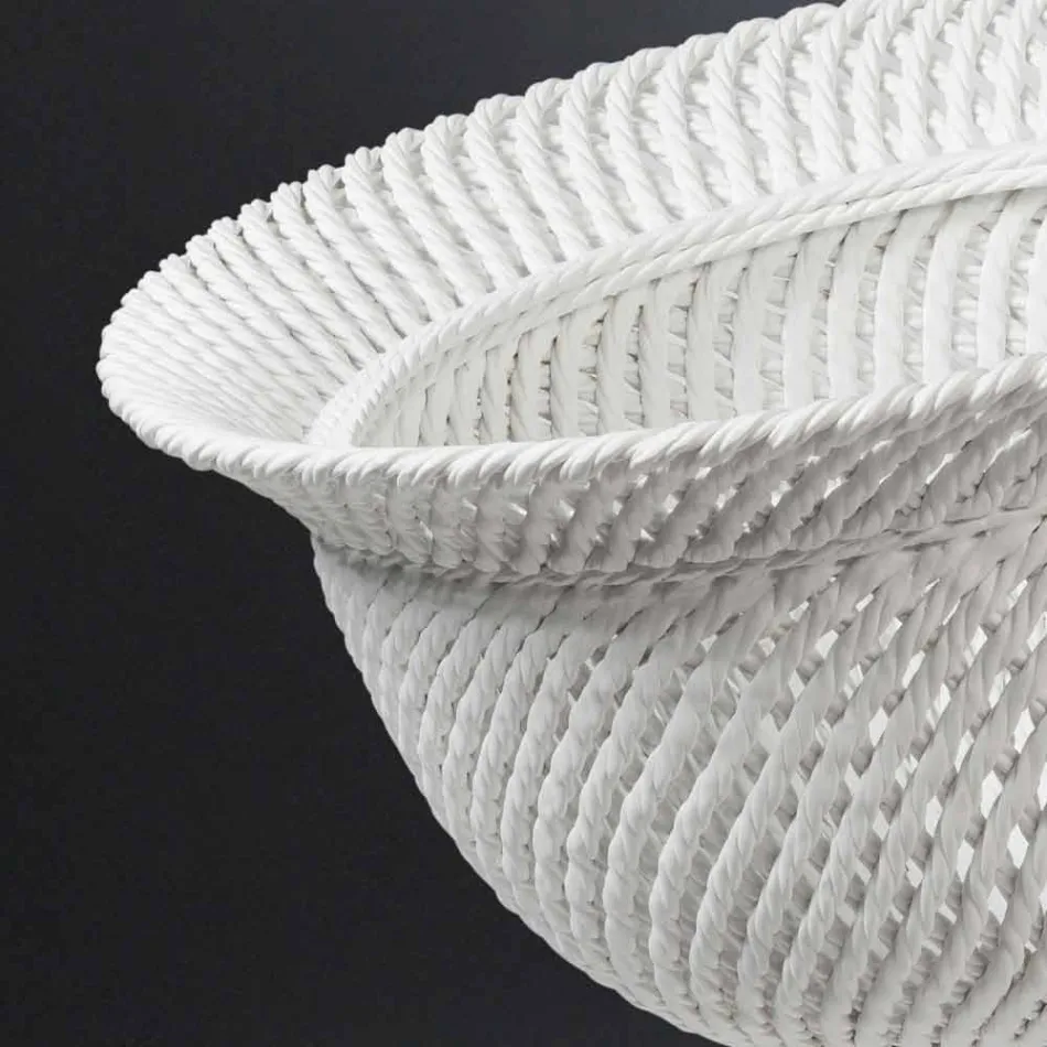 Indoor Ornamental Ceramic Vase Handmade in Italy - Napoleon Viadurini