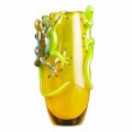 Colored Glass Ornamental Vase Handcrafted in Italy - Geco