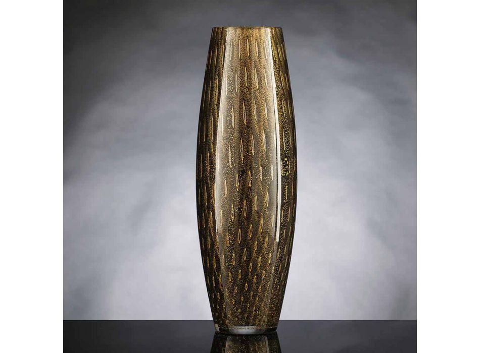 Colored Blown Murano Glass Ornamental Vase Made in Italy - Asper Viadurini