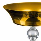 Ornamental Vase in Gold and Transparent Blown Glass Made in Italy - Delfino Viadurini