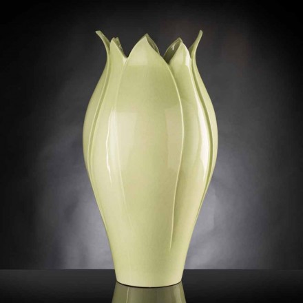Modern Ornamental Vase in Colored Ceramic Handmade in Italy - Onyx Viadurini