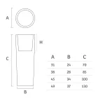 Round Outdoor Vase in Colored Polyethylene Made in Italy - Nippon Viadurini