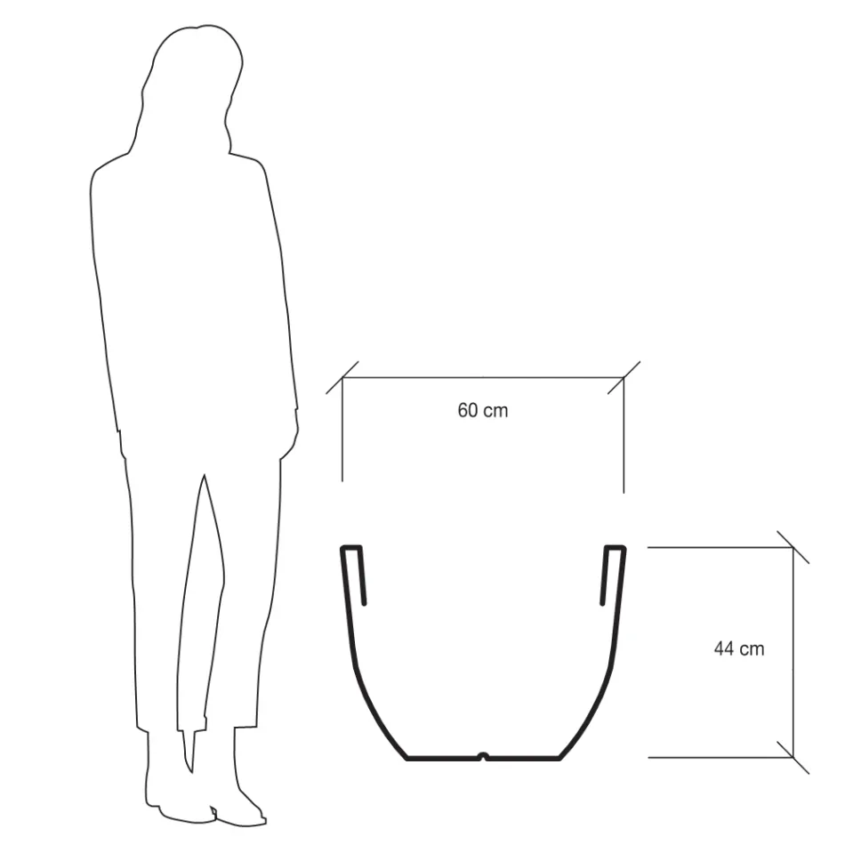 Fluorescent Vase for Indoor or Outdoor 3 Dimensions Made in Italy - Fluos Viadurini