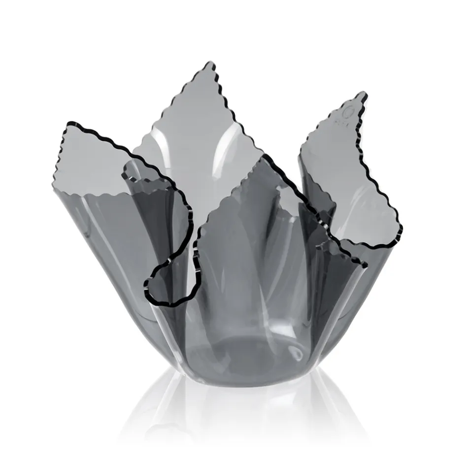 Recyclable Draped Colored Plexiglass Vase 2 Pieces 2 Sizes - Gabria Viadurini