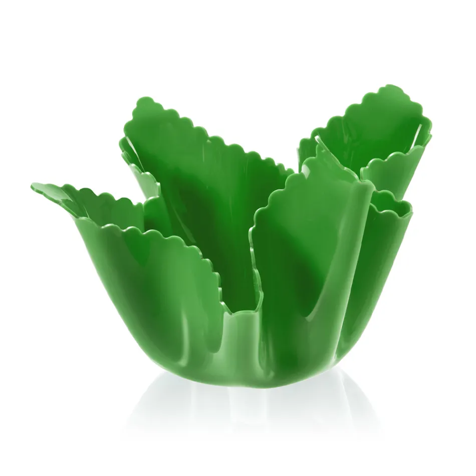 Recyclable Draped Colored Plexiglass Vase 2 Pieces 2 Sizes - Gabria Viadurini