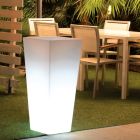 Fluo Colored Square Garden Vase with Light Made in Italy - Avanas Viadurini