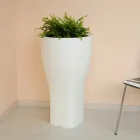 Round Colored Garden Pot in Polyethylene Made in Italy - Tremont Viadurini