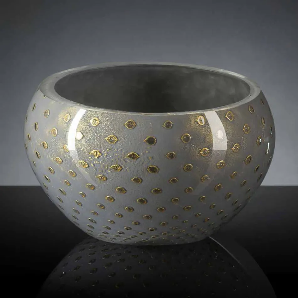 Round Indoor Vase in Colored Murano Glass Made in Italy - Asper Viadurini