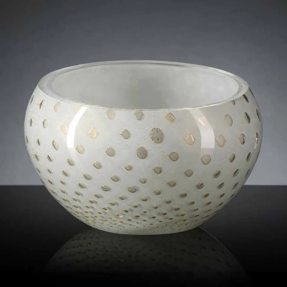 Round Indoor Vase in Colored Murano Glass Made in Italy - Asper Viadurini