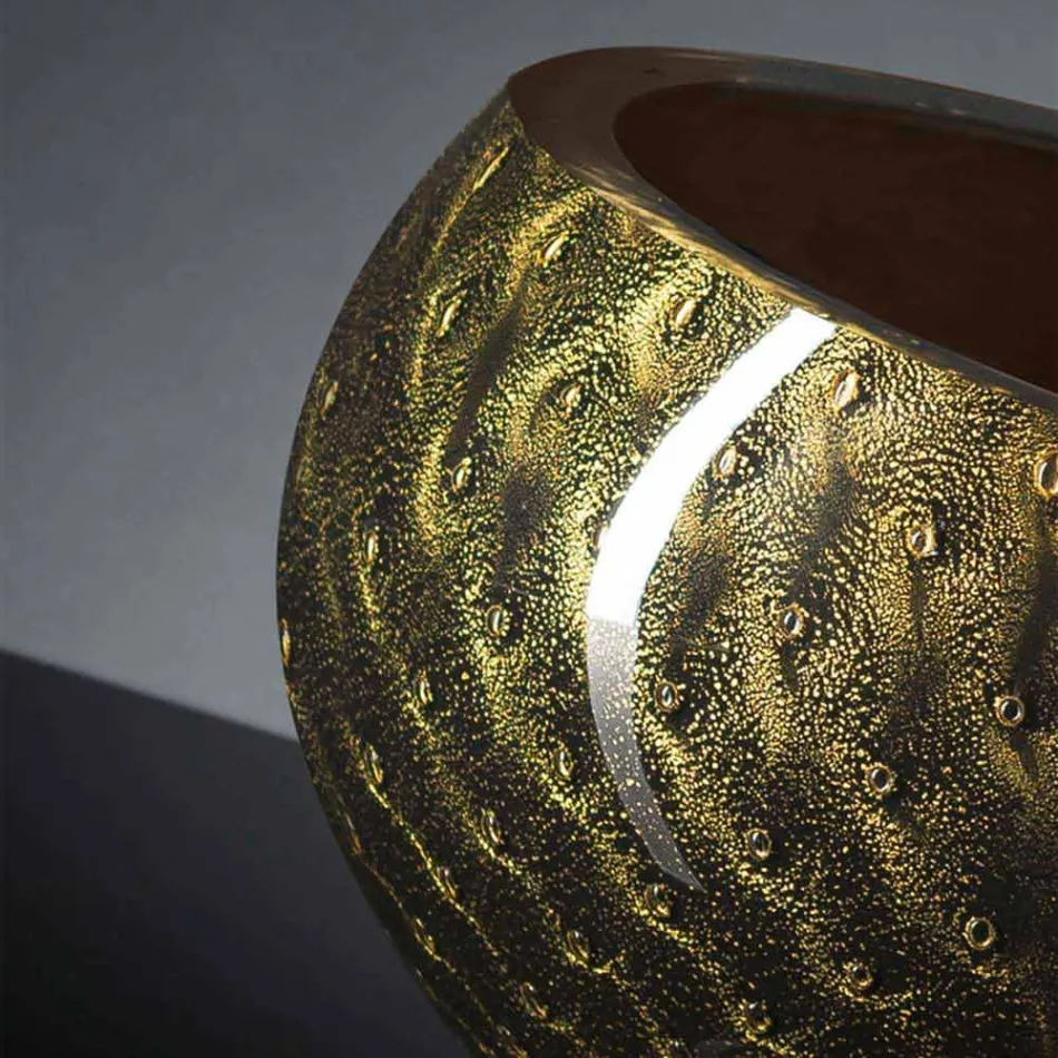 Round Indoor Vase in Colored Murano Glass Made in Italy - Asper Viadurini