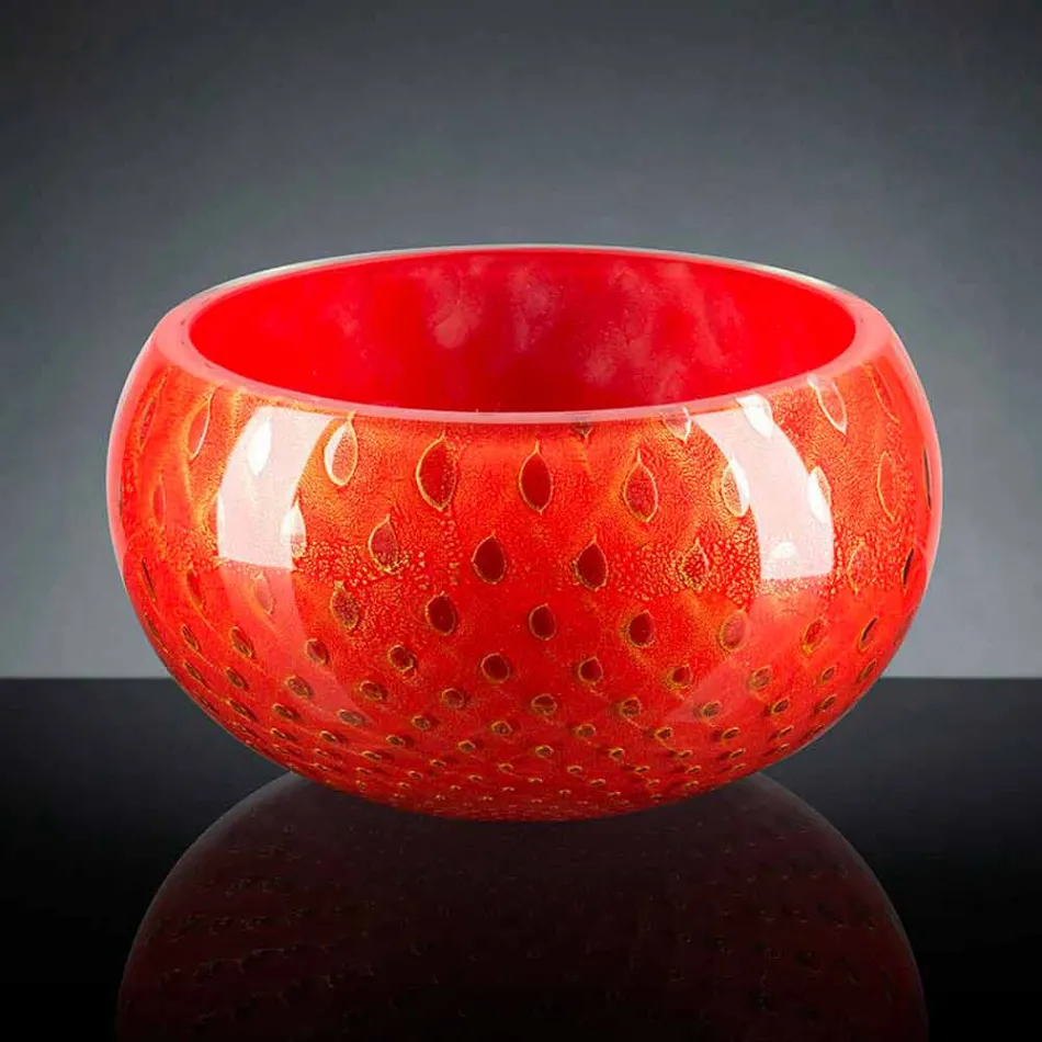 Round Indoor Vase in Colored Murano Glass Made in Italy - Asper Viadurini