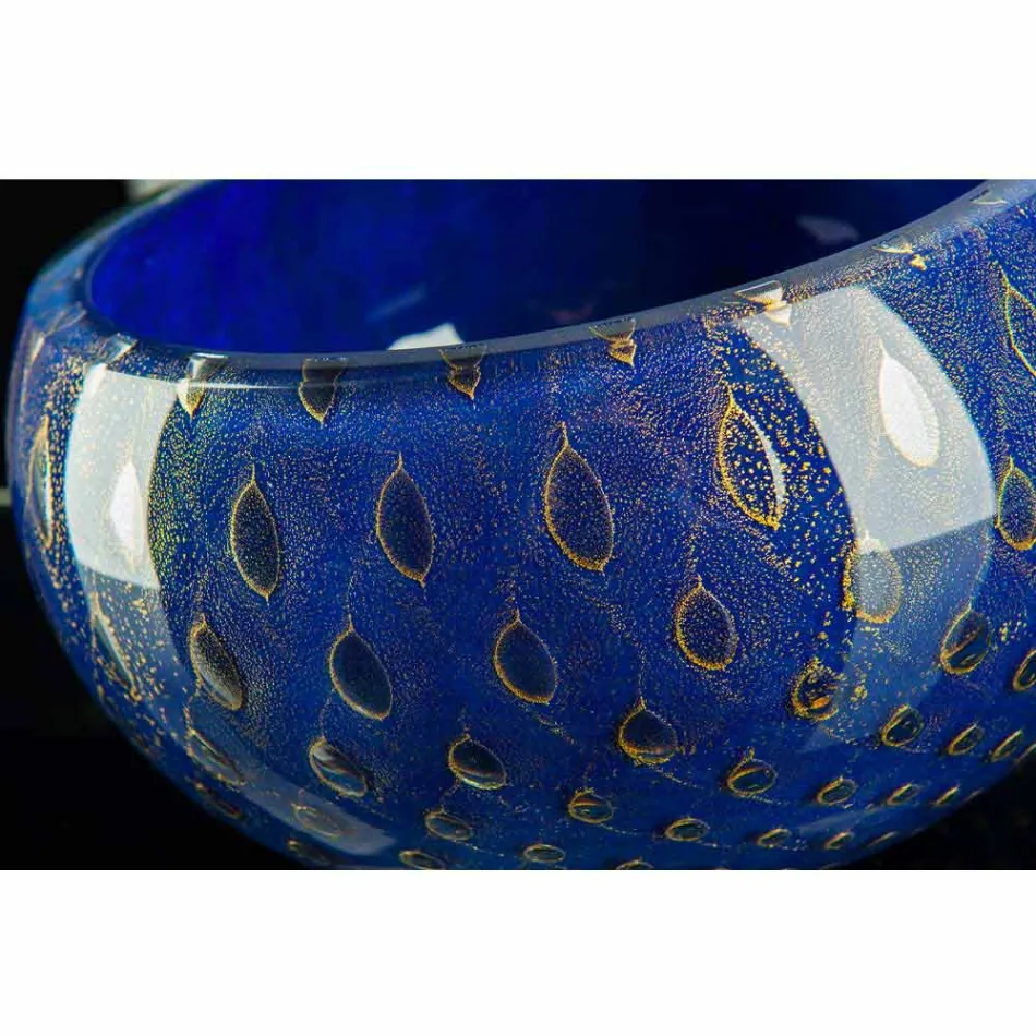 Round Indoor Vase in Colored Murano Glass Made in Italy - Asper Viadurini