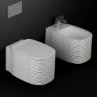 Hanging ceramic vase of modern design made in Italy, Hamlet Viadurini