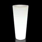 Round Fluo Colored Garden Vase with Light Made in Italy - Avanas Viadurini