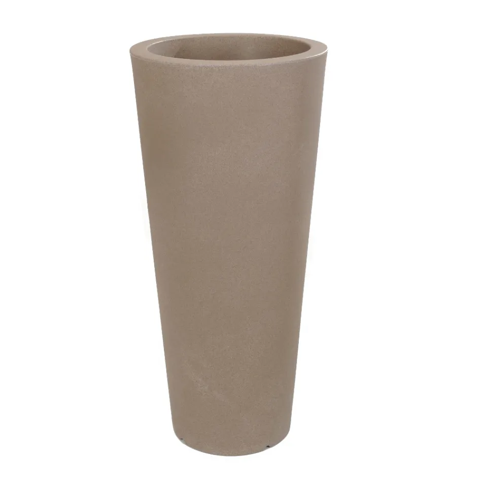 Round Fluo Colored Garden Vase with Light Made in Italy - Avanas Viadurini