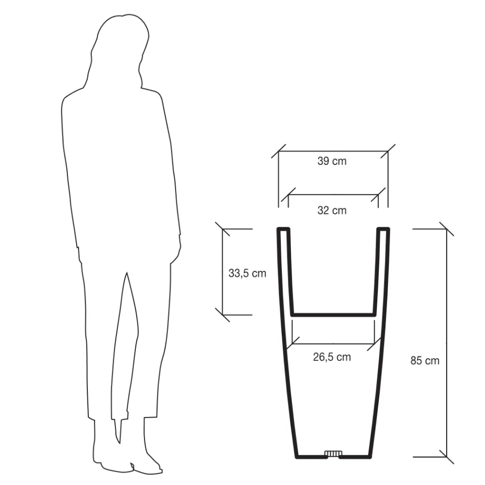 Round Fluo Colored Garden Vase with Light Made in Italy - Avanas Viadurini