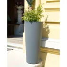 Round Fluo Colored Garden Vase with Light Made in Italy - Avanas Viadurini